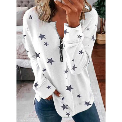 Sudadera Estampado Estrellas Manga Larga para Mujer - Image 7