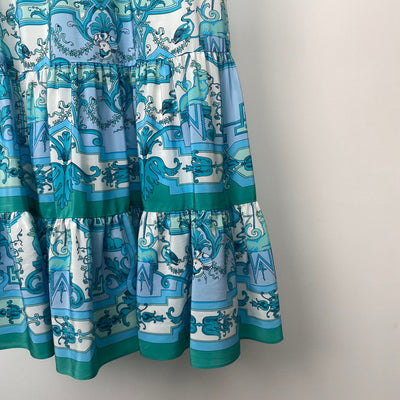 Falda Midi Estampada de Seda con Cintura Elástica Goddess - Image 13