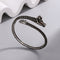 Mens Vintage Distressed Rojo-Eyed Spirit Snake Bracelet Plateado