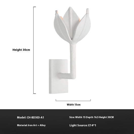 Lámpara de Pared Floral Montaje Suave para Escaleras Modernas - Image 3