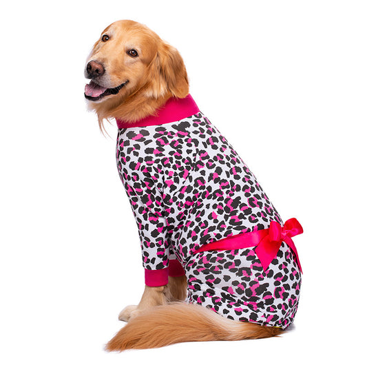 Pijama Antipeluche para Perros Grandes con Decoración de Moño - Image 13