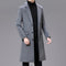 Abrigo Largo Casual de Algodón para Hombre Talla Plus
