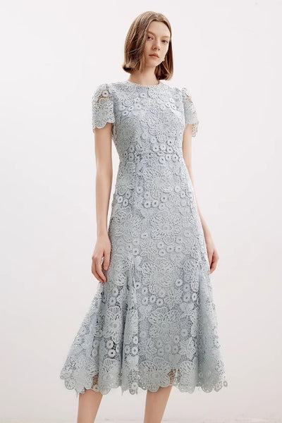 Vestido Ajustado con Encaje Elegante para Mujer - Image 11