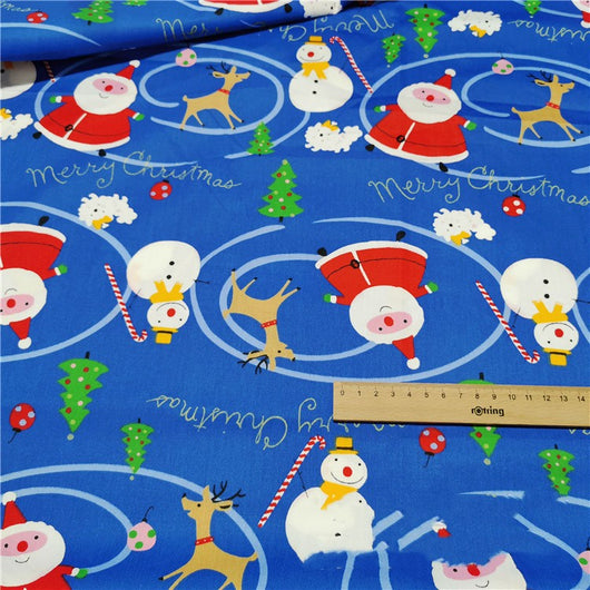 Tela de Algodón Twill Estampado Navideño para Ropa de Cama - Image 10