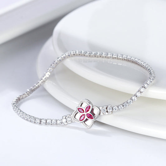 Pulsera de Plata Esterlina con Botón Giratorio Apilable - Image 2