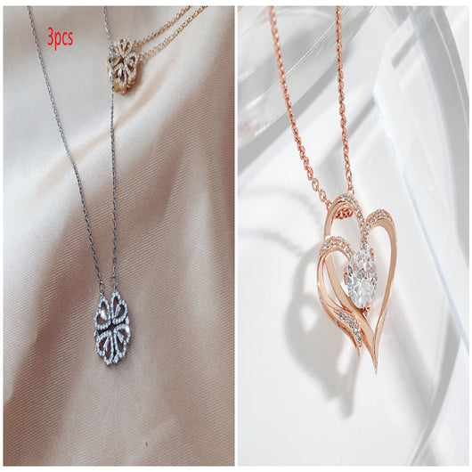 Collar Trébol de Cuatro Hojas Desmontable con Circones - Cadena Corta Multiuso para Mujer - Image 45