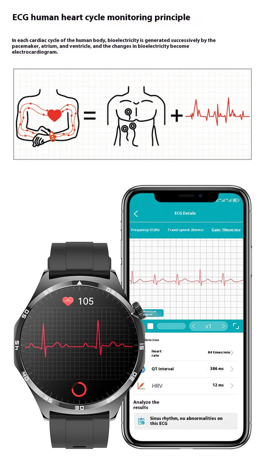 Pulsera Inteligente con Monitoreo ECG, Glucosa y Temperatura Corporal - Image 19