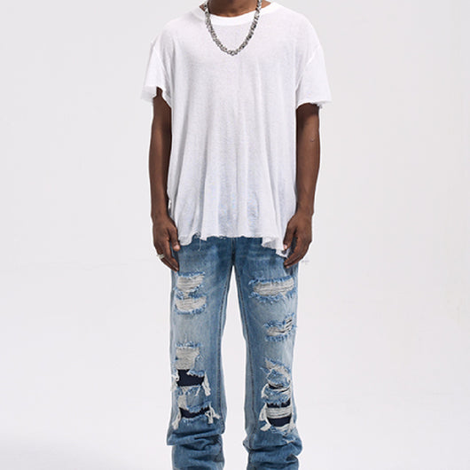 Jeans Vintage Sueltos y Cómodos para Hombre - Image 11