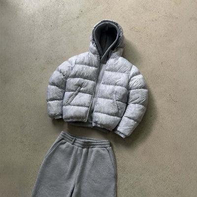 Chaquetas Acolchadas con Capucha de Algodón para Hombre y Mujer
