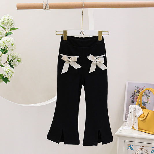 Conjunto Infantil Elegante: Blusa y Pantalón Acampanado para Niña - Image 2