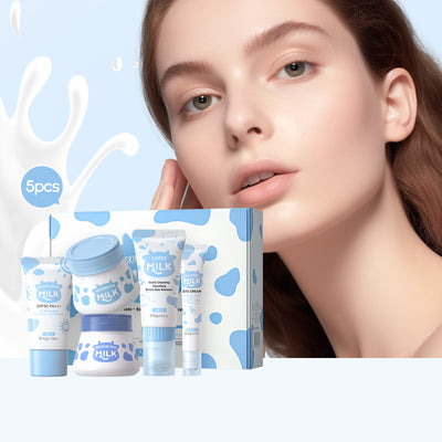 Set de 5 Productos Hidratantes con Leche para el Cuidado Facial - Image 3