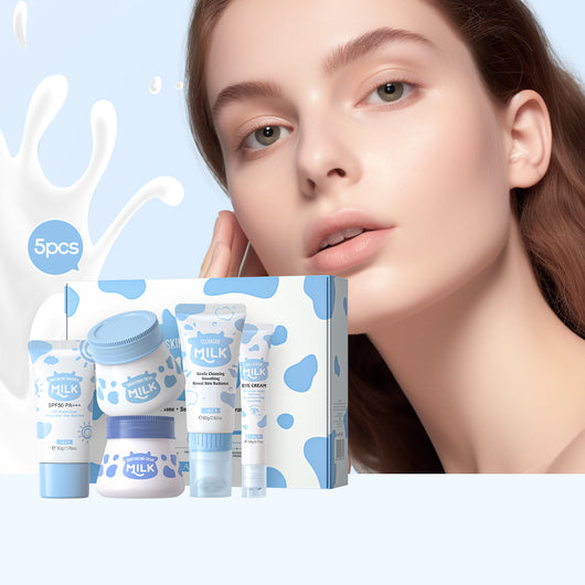 Set de 5 Productos Hidratantes con Leche para el Cuidado Facial - Image 3