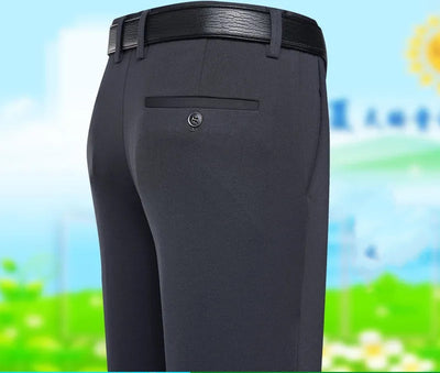 Pantalones Casuales Daddy Ice Silk Verano - Ligeros y Frescos para Hombre - Image 3