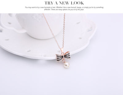 Conjunto de Joyería de Lujo con Moño y Diamantes Completos - Image 3