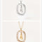 Women's Light Luxury Alphabet Sterling Plateado Collarbone Necklace A Dorado