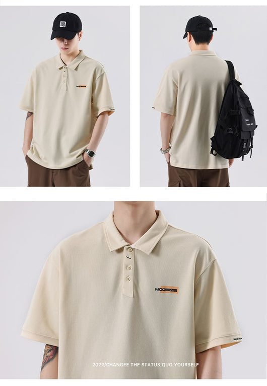 Polo Retro con Textura Bordada para Hombre - Image 11