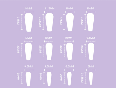 Uñas Postizas Removibles Diseño Minimalista Blanco y Negro - Image 8
