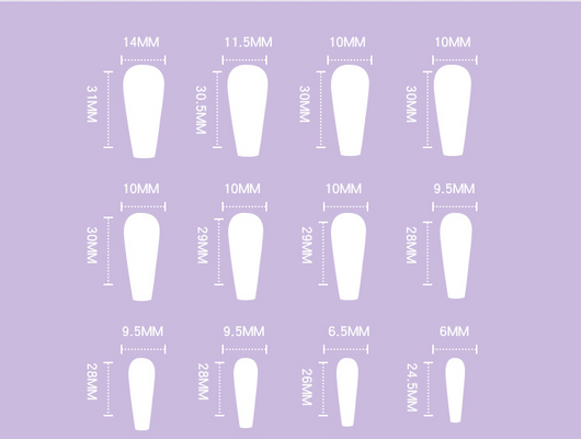Uñas Postizas Removibles Diseño Minimalista Blanco y Negro - Image 8