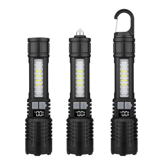 Linterna Táctica Recargable con Zoom y Láser Blanco para Patrullaje - Image 4