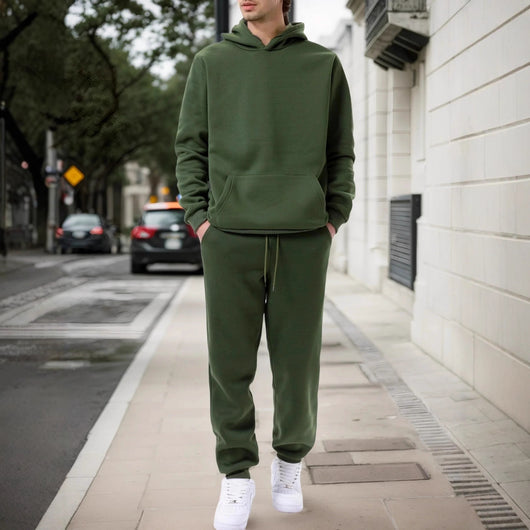 Conjunto Deportivo Hombre: Sudadera con Capucha y Pantalón Jogger