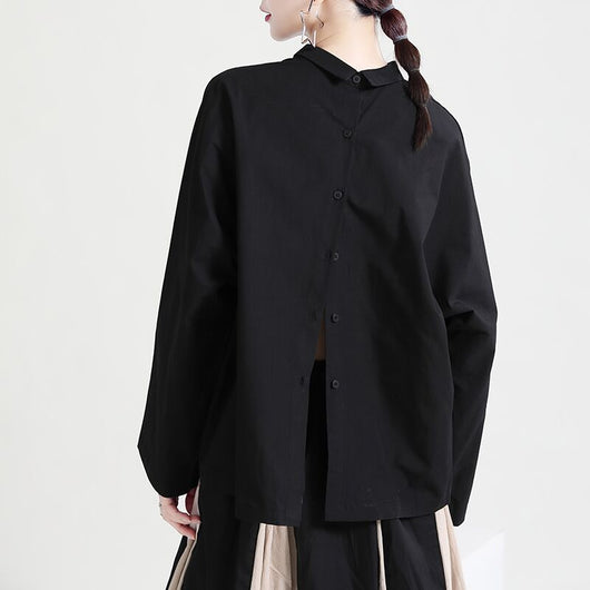 Camisa Oversized Dark Style con Botones Delanteros y Traseros - Manga Larga - Image 4