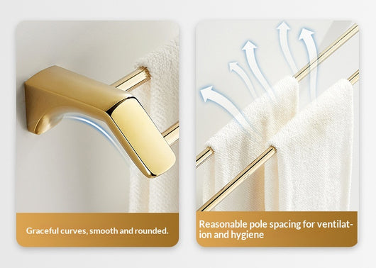 Repisa de Baño Estilo Francés Dorada Premium sin Taladro - Image 37