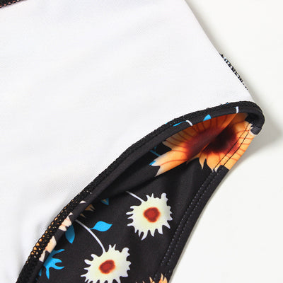 Bikini Dividido Estampado de Cintura Alta con Volantes para Mujer - Image 25
