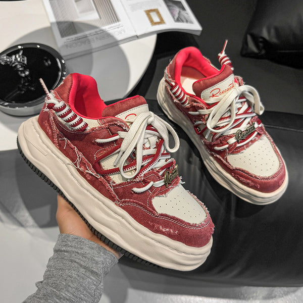 Zapatos Deportivos Casuales con Plantilla Invisible Elevadora de 7CM para Hombre