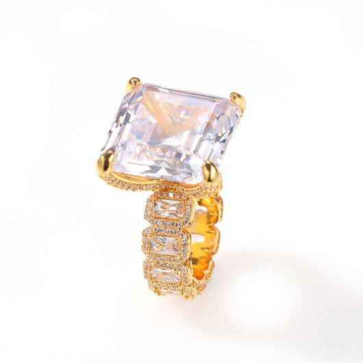 Anillo Hip Hop Dorado con Circón Europeo Retro para Hombre - Image 4