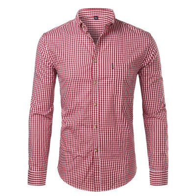 Camisa Cuadros Hombre Manga Larga Primavera Otoño - Image 17