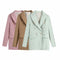 Long Sleeve Slim Fit Casual Blazer - Tailored Cut