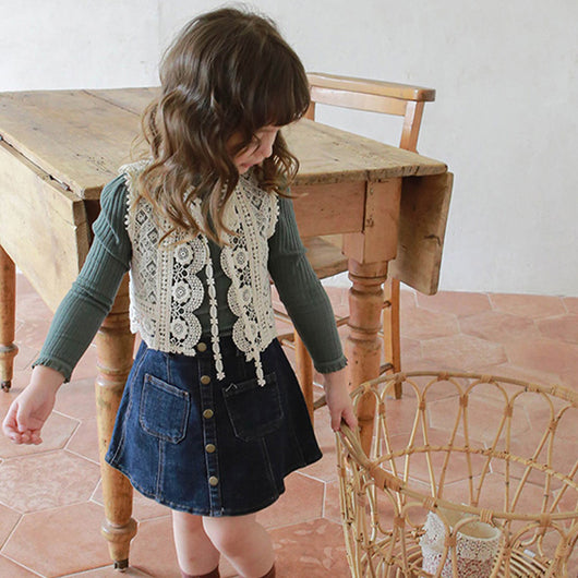 Chaleco Infantil con Flores Caladas para Niñas - Image 11