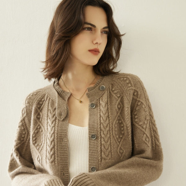Cardigan de Cachemira Gruesa para Mujer