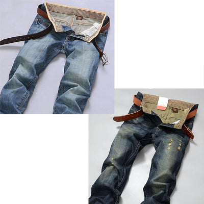 Jeans Rectos Holgados Tendencia Juvenil Marca Casual Ajustado - Image 7