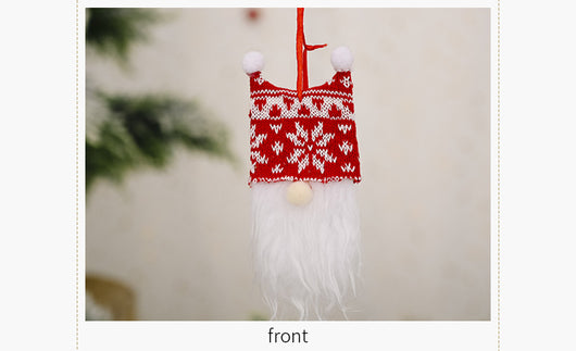 Adorno Navideño Gorro Doble Bola con Base de Madera - Decoración Festiva Elegante - Image 13