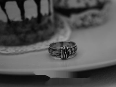 Anillo Vintage Tejido a Mano con Alambre Pulido para Hombre - Image 11