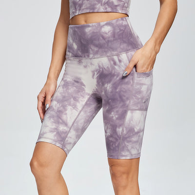 Pantalones Yoga Cintura Alta Tie Dye sin Marcas Incómodas - Image 3