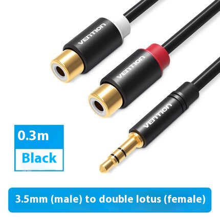 Cable de Audio 3.5mm con Conectores Giratorios Doble Lotus - Image 5