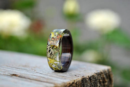 Anillo de Resina con Facetas Artesanal - Diseño Único y Personalizado - Image 11