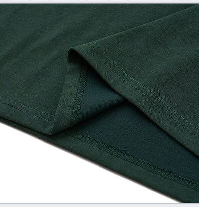 Camiseta Retro Holgada con Bordado a Máquina - Estilo Vintage Lavado para Hombre - Image 11