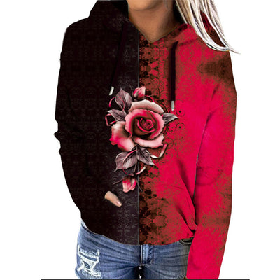 Abrigo Sudadera Estampado Suelto con Capucha para Otoño e Invierno - Image 4