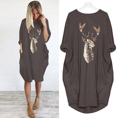 Vestido Navideño Cuello Redondo Otoño Invierno - Image 16