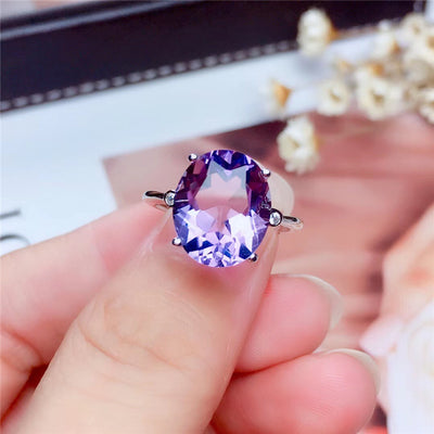 Anillo de Plata 925 Baño Oro Blanco Living Mouth