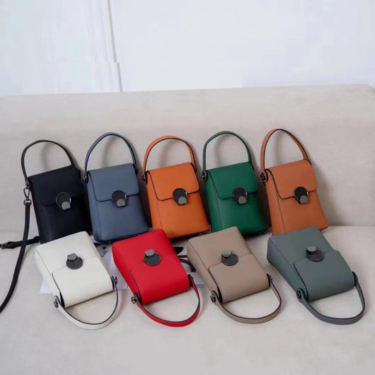 Bolso Bandolera de Cuero Genuino Estilo Coreano Multiuso - Image 15