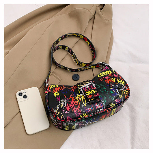 Bolsa de Hombro Messenger con Diseño de Letra de Moda - Image 15