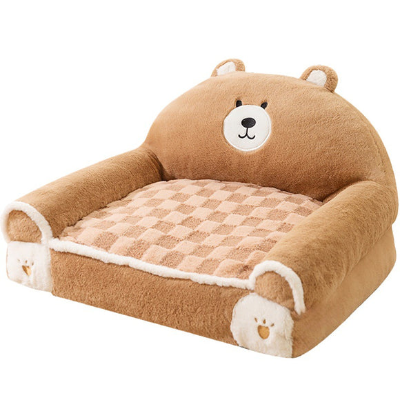 Cama Térmica de Angora para Perros Pequeños y Medianos - Sofá Cálido para Mascotas