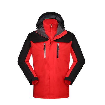 Chaqueta Impermeable Reversible de Dos Piezas con Forro de Terciopelo Coral - Image 6