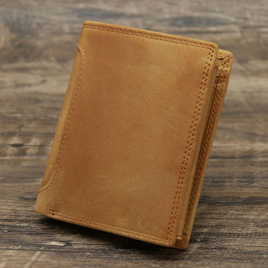 Billetera Vertical de Cuero Genuino Estilo Retro para Hombre - Image 6