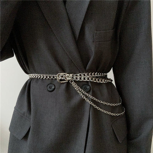 Cinturón Metálico Decorativo para Mujer - Cadena de Cintura Elegante para Jeans y Vestidos - Image 5