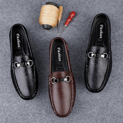 Zapatos Casuales de Cuero con Suela Flexible y Transpirables para Hombre - Image 4